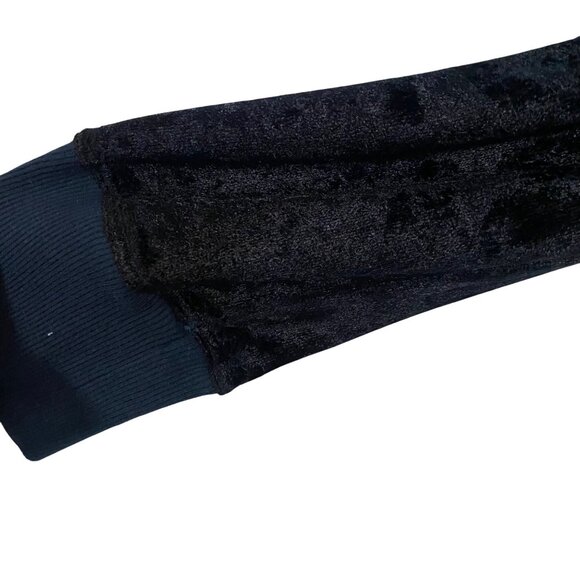 Wilt Velvet Asymmetrical Navy Blue Teal Sweatshirt Size‎ S - Picture 4 of 9